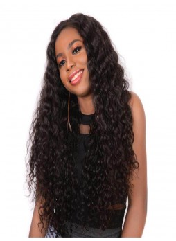 2-3 days  Full lace wig pre plucked hair line baby hair natural color  bleached knots 100% human hair  8A  quality deep wave